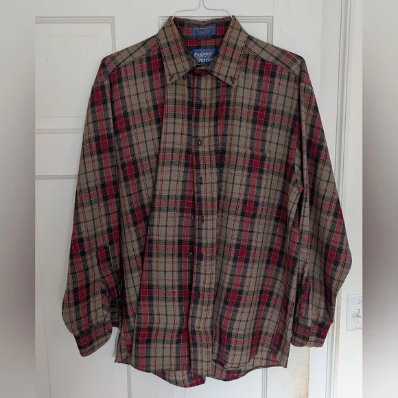 Sir Pendleton Fine Worsted Wool Shirt. 100% Pure Virgin Wool. - Picture 1 of 5